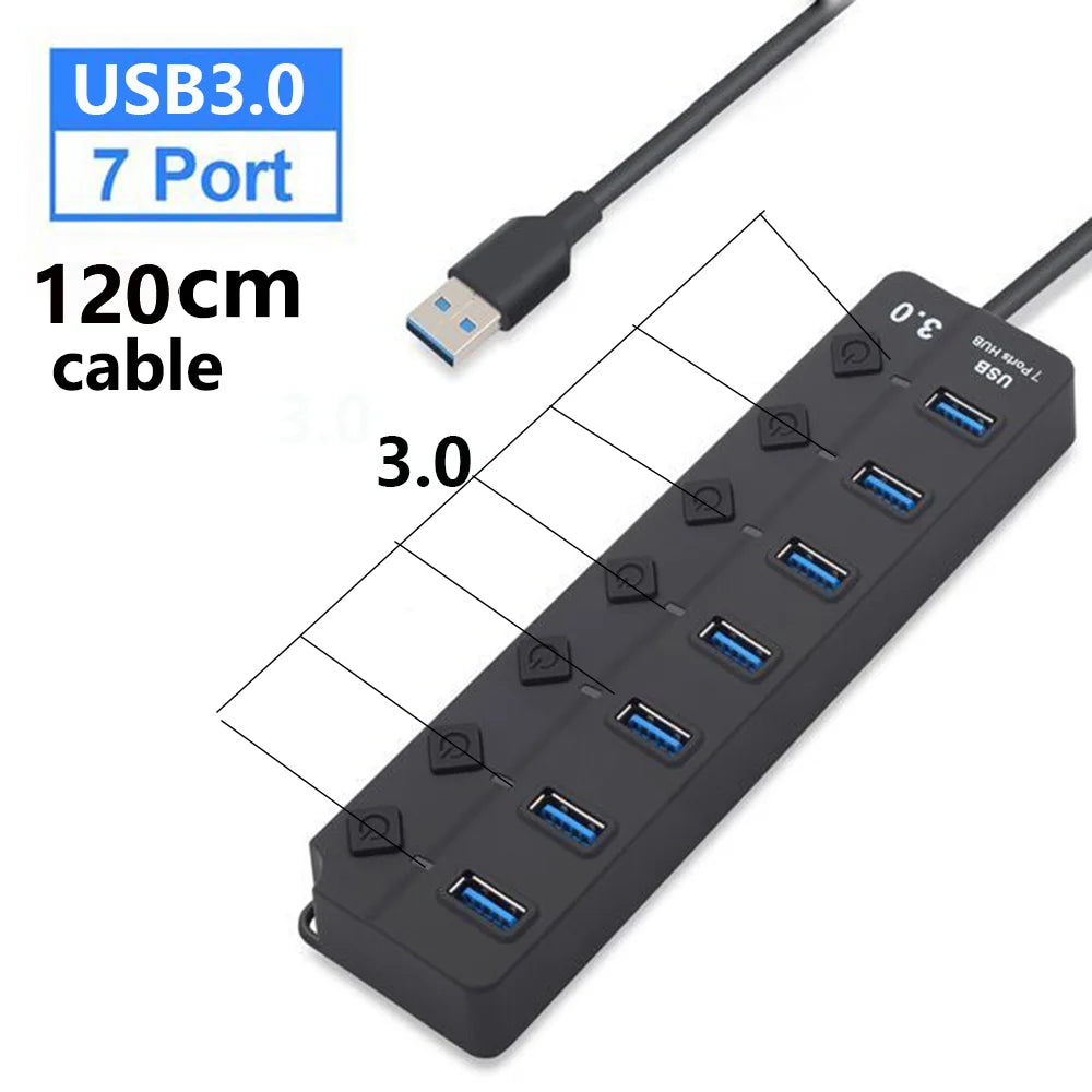 USB High Speed Splitter 7 Port