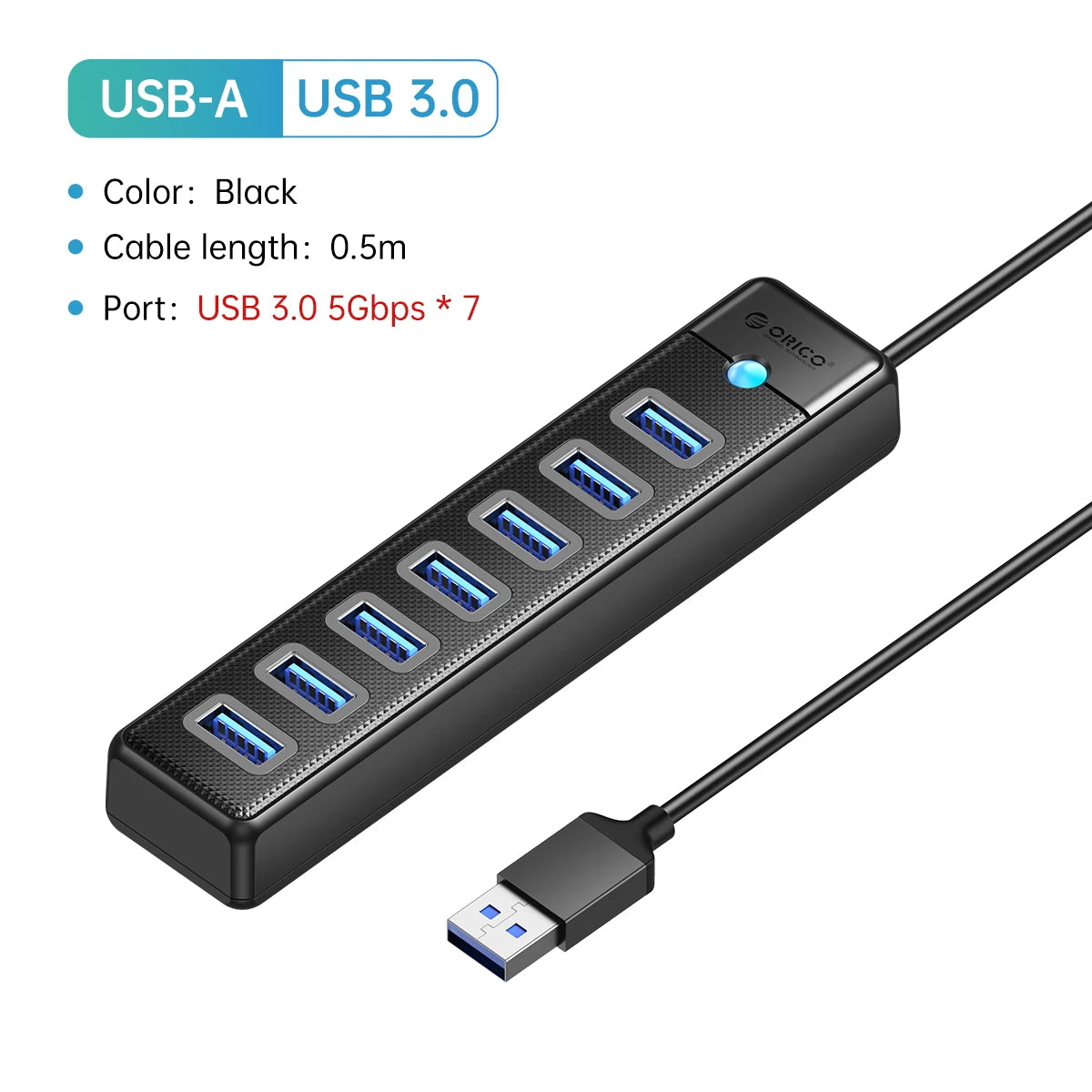 USB HUB 7ports Splitter