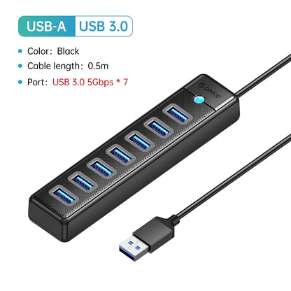 USB HUB 7ports Splitter