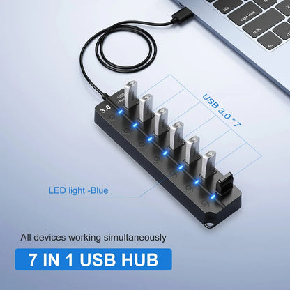 USB High Speed Splitter 7 Port