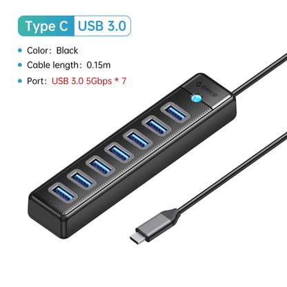 USB HUB 7ports Splitter