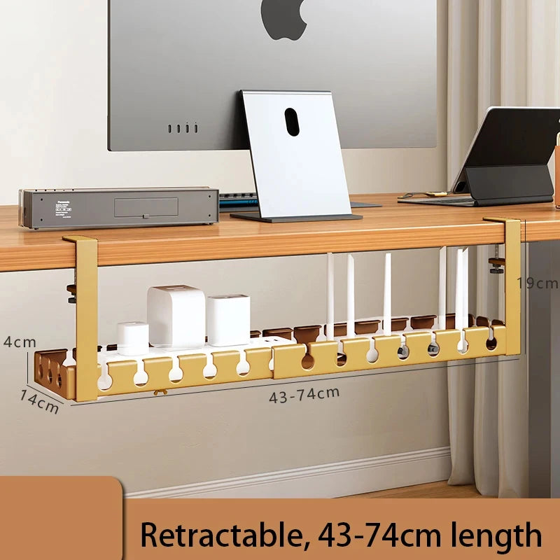 Under Desk Cable Management Extendable Tray