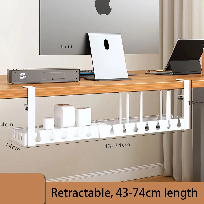 Under Desk Cable Management Extendable Tray